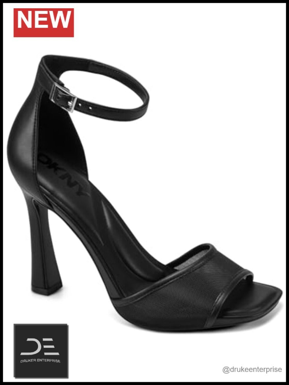 Ankle Strap Dress Heel Pump with Buckle Closure